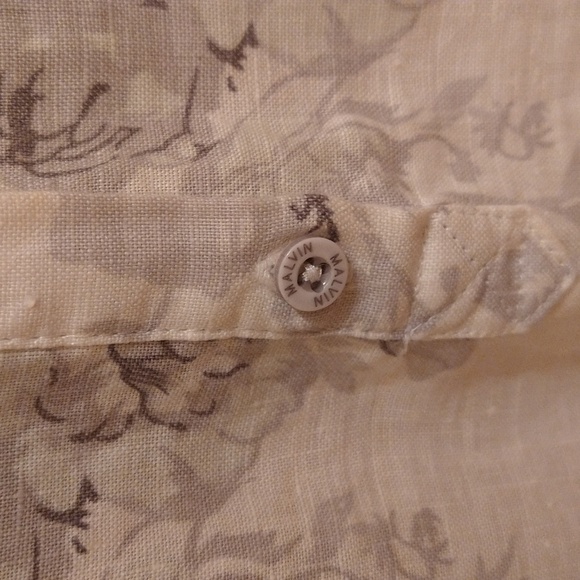 NWT Malvin print white and gray dress Sz L - Picture 4 of 9